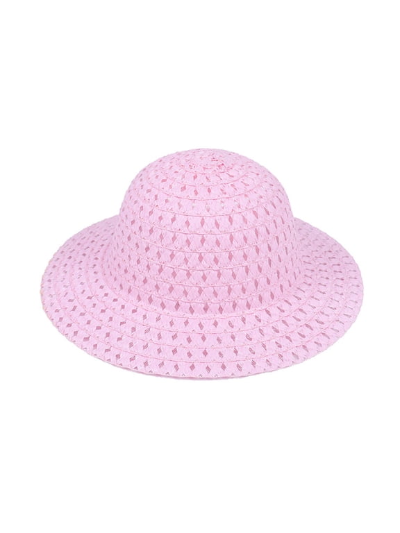 Easter Bonnet Straw Hat for Kids DIY Easter Straw Woven Hat Spring Party Summer Beach Accessory for Easter Party Fancy Dress Supplies