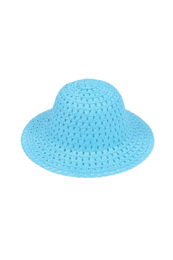 Easter Bonnet Straw Hat for Kids DIY Easter Straw Woven Hat Spring Party Summer Beach Accessory for Easter Party Fancy Dress Supplies