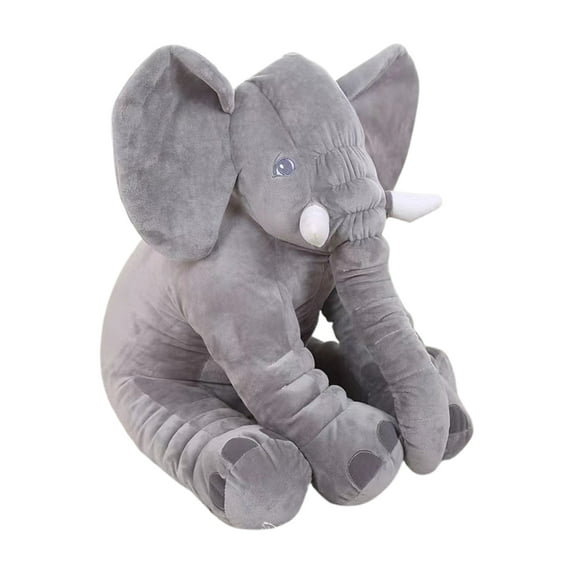 HUANLEDASH Elephant Shape Toy Doll Plush Companion Kids Early Education Stuffed Animal Doll with PP Cotton Filling Bedroom Sofa Lounge Decor