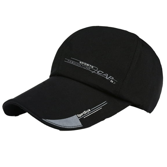 HUANLEDASH Extended Brim Adjustable Bucket Thin Baseball Hat Women Men Letter Print Sport Hat Fashion Accessories