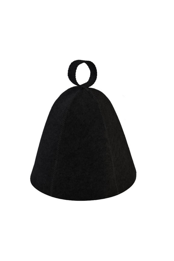 Felt Sunna Hat Unisex Vaporarium Hat Thermal Insulation Elastic Water-absorbing Hair Drying Cap Solid Color Spa Bath Accessories