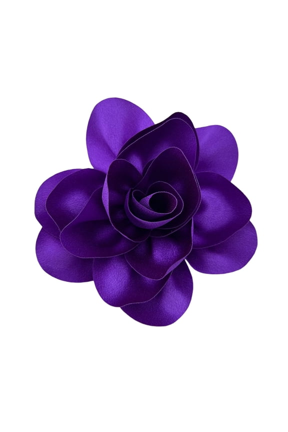 Formal Occasion Corsage French Style Big Rose Satin Fabric Bride Groom Wedding Brooch Prom Party Banquet Dress Suit Coat Brooch Clothes DIY Applique Patch