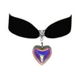 thumbnail image 1 of HUANLEDASH Gothic Heart Choker Necklace Black Velvet Choker Adjustable Length Electroplated Symbol of Love Vintage Christmas Neck Jewelry Gift for Women, 1 of 1