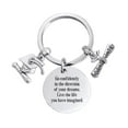 thumbnail image 1 of HUANLEDASH Graduation Gifts for Her Him Stainless Steel Class of 2025 Graduation Keychain Inspirational Keyring Gift for College High School Graduates, 1 of 1