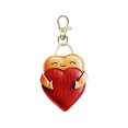 thumbnail image 1 of HUANLEDASH Handmade Faux Leather Heart Keychain Good Luck Decorative Love Charm Keyring Bags Backpacks Cars Accessories, 1 of 1