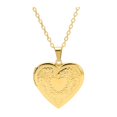 thumbnail image 1 of HUANLEDASH Heart Photo Locket Pendant Necklace Photo Frame Promise Love Keepsake Necklace Polished Alloy Adjustable Length Retro Style Valentines Day Gift Anniversary Jewelry, 1 of 1