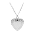 thumbnail image 1 of HUANLEDASH Heart Photo Locket Pendant Necklace Photo Frame Promise Love Keepsake Necklace Polished Alloy Adjustable Length Retro Style Valentines Day Gift Anniversary Jewelry, 1 of 1