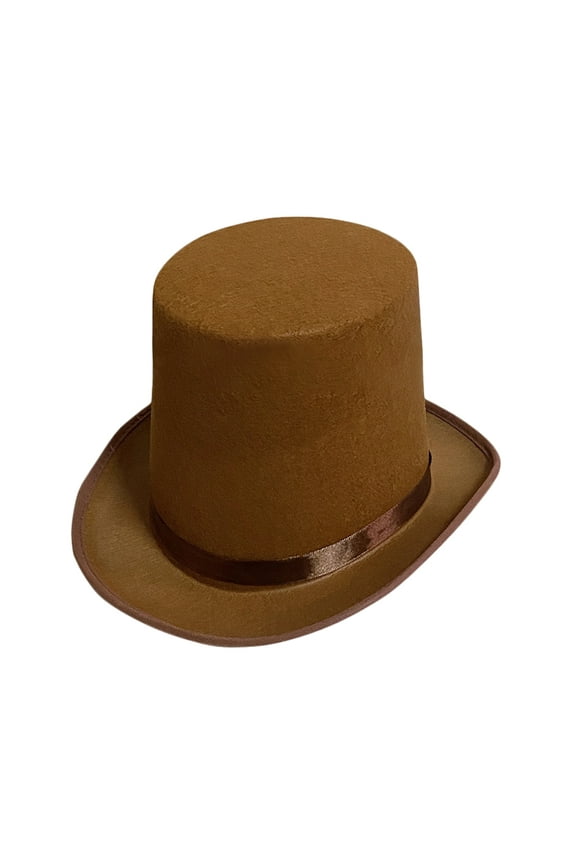 High Top Hat Magician High Hat British Black Jazz Topper Hat Male And Female Court Gentleman Flat Felt Hat for Performances Role Play Christmas