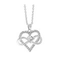 thumbnail image 1 of HUANLEDASH Infinity Heart Necklace for Women Cubic Zirconia Love Heart Pendant Necklace for Girlfriend Sister Daughter Mother, 1 of 1