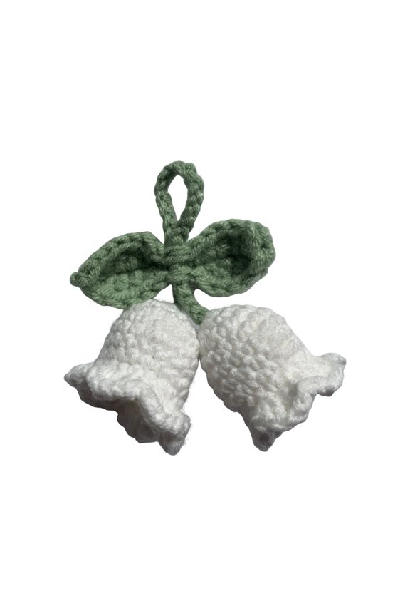 Keychain Hand Woven Flower Delicate Workmanship Bohemian Decorate Ornament Attractive Handmade Flower Knitted Key Ring Bag Accessory