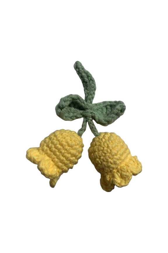 Keychain Hand Woven Flower Delicate Workmanship Bohemian Decorate Ornament Attractive Handmade Flower Knitted Key Ring Bag Accessory