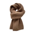 thumbnail image 1 of HUANLEDASH Knitting Scarf Solid Color Thickened Warm Women Scarf Cold Weather Thermal Neck Wrap Casual Outfit Scarf, 1 of 1