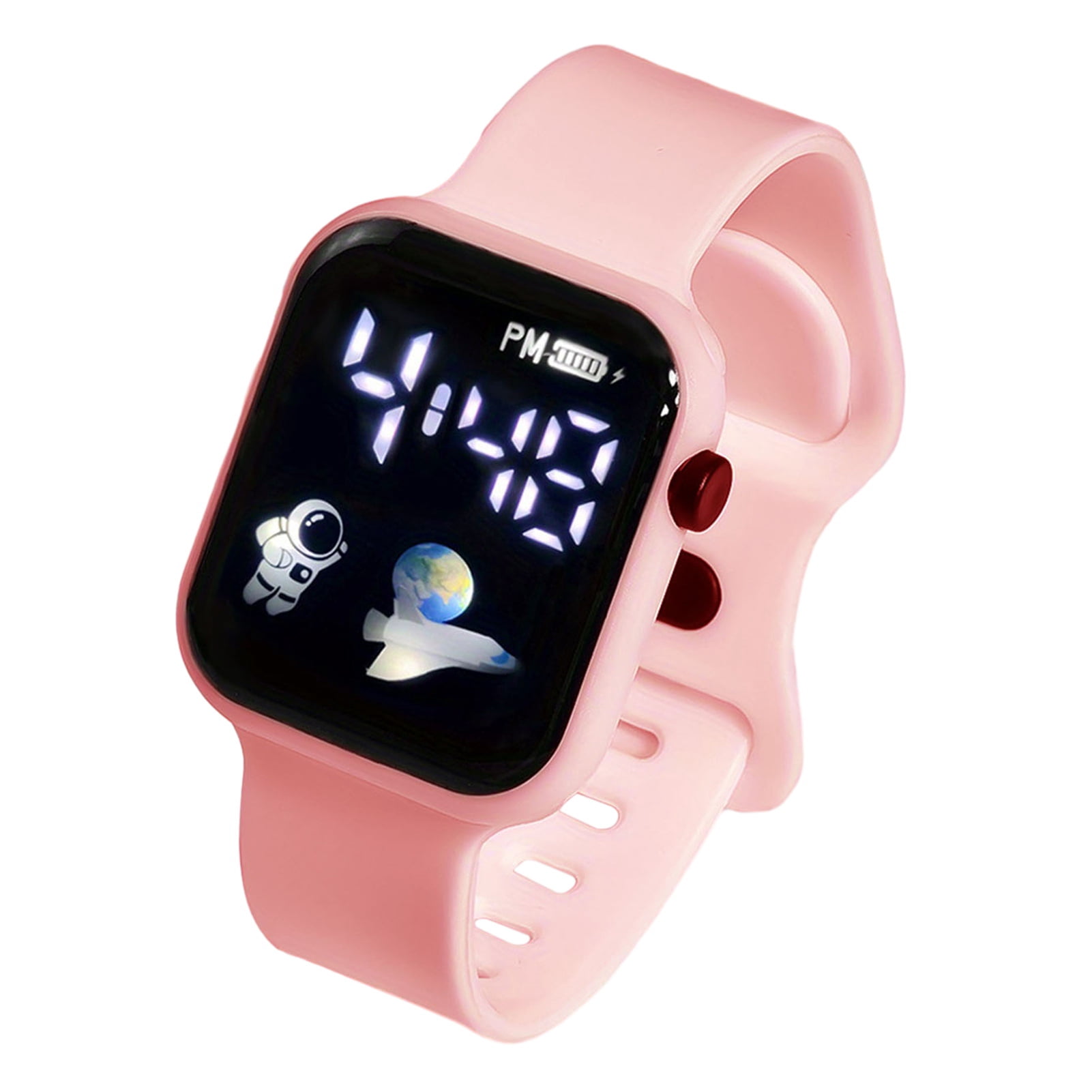 Dial Less Watch HUANLEDASH LED Digital Watch Stylish Square Shockproof Sporty Design ...