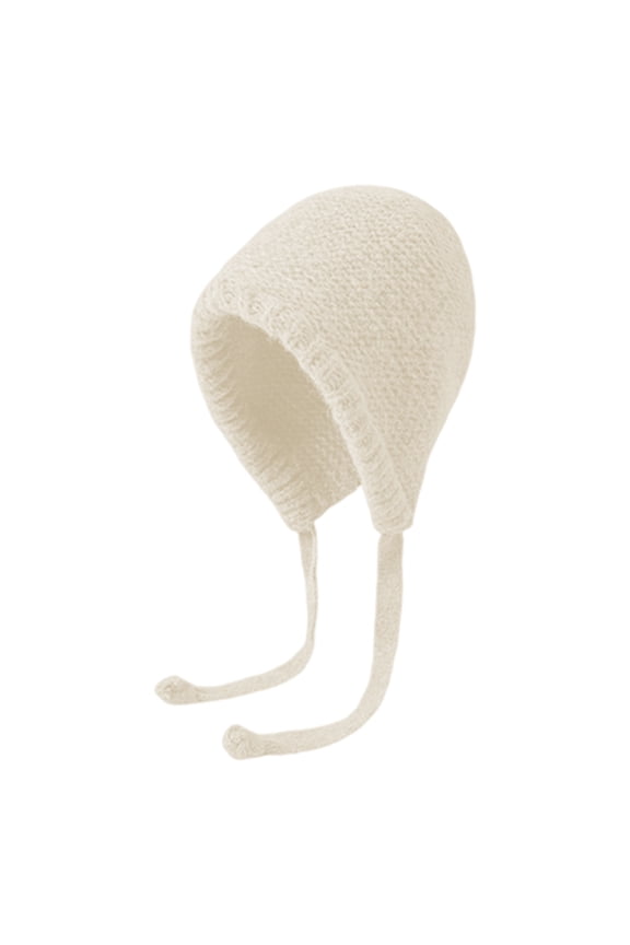 Ladies Hat Auutmn Winter Beanie Warm Japanese Knit Hat Pile Cap Windproof Thick Ear Protection Tie Pullover Gorro Bonnet