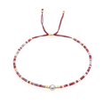 thumbnail image 1 of HUANLEDASH Lady Bracelet Boho Style Handmade Aesthetic Adjustable Faux Crystal Decorate Attractive Bohemian Ethnic Beaded Bracelet Women Accessory, 1 of 1