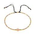 thumbnail image 1 of HUANLEDASH Lady Bracelet Boho Style Handmade Aesthetic Adjustable Faux Crystal Decorate Attractive Bohemian Ethnic Beaded Bracelet Women Accessory, 1 of 1