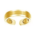 thumbnail image 1 of HUANLEDASH Lady Magnetic Ring Adjustable Opening Design Polished Smooth Electroplated Alloy Simple Style Finger Jewelry for Party Daily Life Date, 1 of 1
