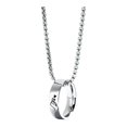 thumbnail image 1 of HUANLEDASH Matching Necklace for Couples Engraved Ring Pendant Necklace Romantic Jewelry Gifts for Anniversary Wedding Valentine's Day Christmas Birthday, 1 of 1