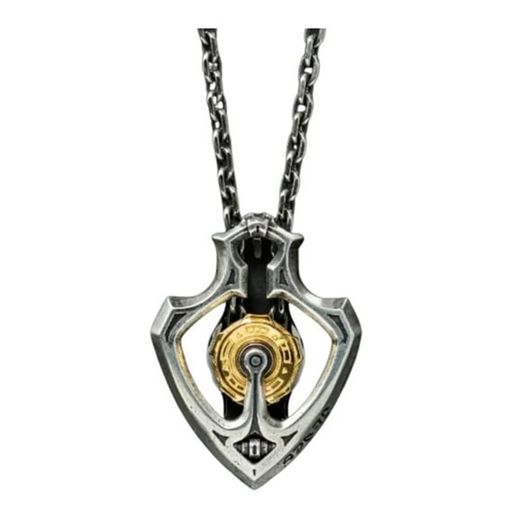 HUANLEDASH Mechanical Rotatable Gear Pendant Necklace Retro Punk Gear Necklace for Men And Women Alloy Jewelry for Daily Wear And Gifting