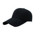 thumbnail image 1 of HUANLEDASH Men Baseball Hat Long Hard Brim Solid Color Sunscreen Anti-UV Adjustable Ponytail Hole Casual Hip Hop Outdoor Sun Cap, 1 of 1