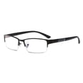 thumbnail image 1 of HUANLEDASH Men Blue Light Blocking Glasses Half Frame Clear View Strong Hinge Transparent Eye Protection Bluelight Glasses Spectacles Eyewear, 1 of 1