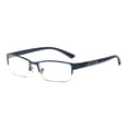 thumbnail image 1 of HUANLEDASH Men Blue Light Blocking Glasses Half Frame Clear View Strong Hinge Transparent Eye Protection Bluelight Glasses Spectacles Eyewear, 1 of 1
