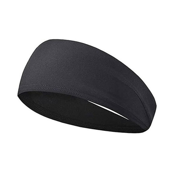 HUANLEDASH Men Sports Headband Moisture Wicking Wide Workout Headband Quick Drying Solid Color Running Cycling Sweatband Headband
