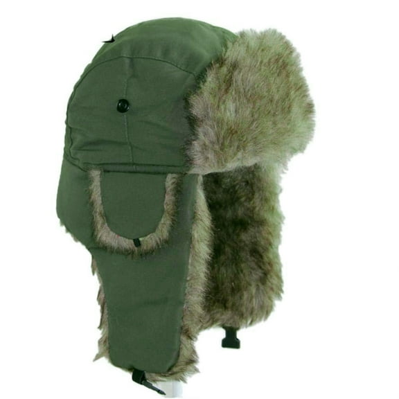HUANLEDASH Men Winter Lei Feng Hat Thickened Plush Ear Protection Fuzzy Faux Fur Windoroof Waterproof Adjustable Heat Retention Outdoor Skiing Skating Snowboarding Hataily Life
