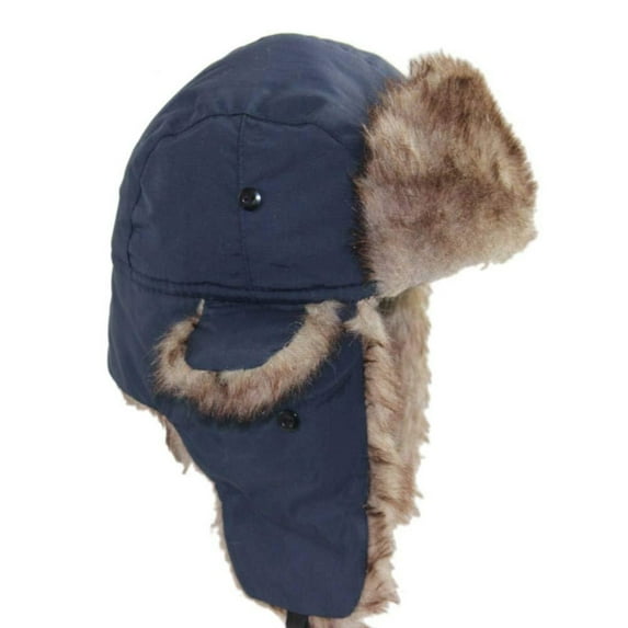 HUANLEDASH Men Winter Lei Feng Hat Thickened Plush Ear Protection Fuzzy Faux Fur Windoroof Waterproof Adjustable Heat Retention Outdoor Skiing Skating Snowboarding Hataily Life
