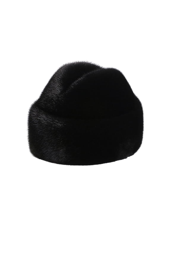 Men Winter Solid Color Imitation Fur Hat Thickened Warm Plush Hat Coldproof Windproof Outdoor Hat Fashion Accessories