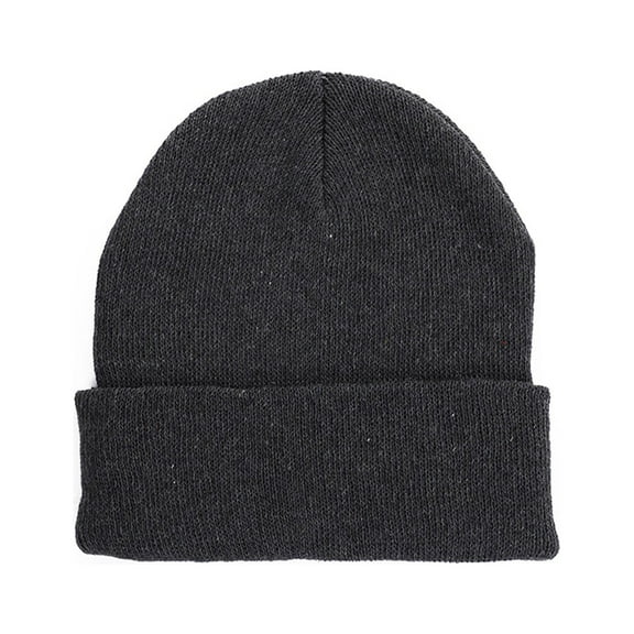 HUANLEDASH Men Women Autumn Winter Knitting Beanie Hat Solid Color Brimless Retro Round Dome Outdoor Pullover Skiing Hat Streetwear