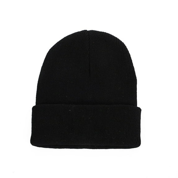 HUANLEDASH Men Women Autumn Winter Knitting Beanie Hat Solid Color Brimless Retro Round Dome Outdoor Pullover Skiing Hat Streetwear