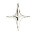 thumbnail image 1 of HUANLEDASH Metal Four-pointed Star Brooch Elegant Luxury Golden Silver Color Clothing Accessories Women Business Suit Lapel Pin Fashion Jewelry, 1 of 1