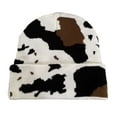 thumbnail image 1 of HUANLEDASH Milk Cow Print Beanie Hat Autumn Winter Thick Warm Knitting Hat Unisex Animal Print Dome Skull Hat Streetwear, 1 of 1
