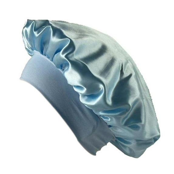 HUANLEDASH Nightcap with Elastic Wide Band Extra Large Sleeping Satin Bonnet Smooth High Density Women Braids Curly Night Hat Sleeping Cap for Home Salon