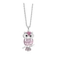 thumbnail image 1 of HUANLEDASH Owl Necklace Sweater Chain Faux Opal Rhinestone Decor Hollow Out Alloy Clothes Jewelry Dating Prom Party Garment Decoration Necklace, 1 of 1