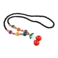 thumbnail image 1 of HUANLEDASH Pendant Necklace Ethnic Style Handmade Imitation Beeswax Shiny Fine Texture Dress Up Unfading Retro Bead Pendant Water Droplets Necklace Women Accessories, 1 of 1