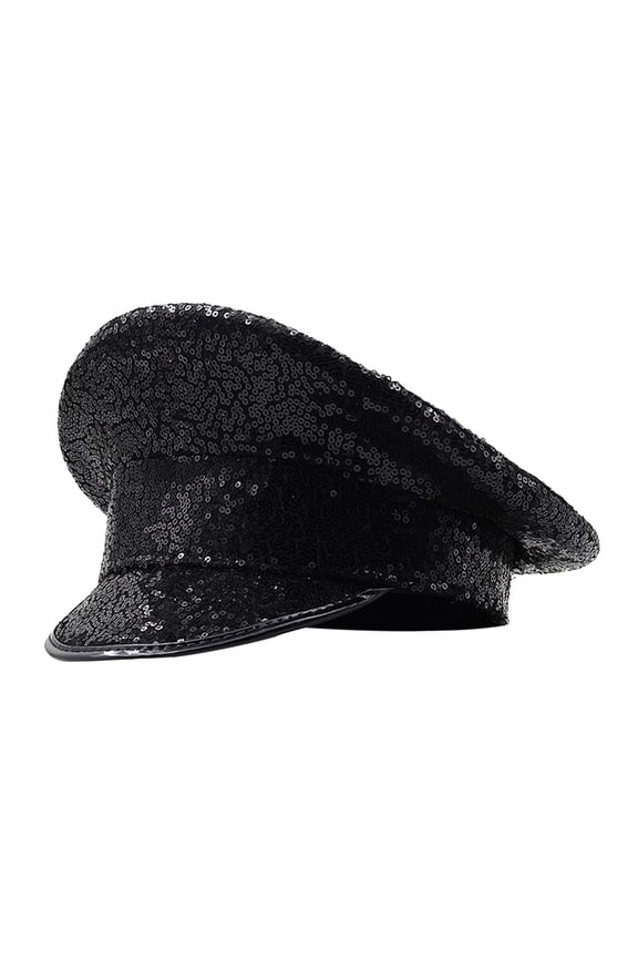 Performance Sequin Hat Unisex Lightweight Party Cosplay Sergeant Cap Festival Photo Prop Women Men Captain Birthday Sailor Hat