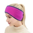 thumbnail image 1 of HUANLEDASH Ponytail Headband for Jogging Winter Polar Fleece Earmuffs Anti-slip Ear Protection High Elasticity Running Headband Outdoor Travel Accessory, 1 of 1