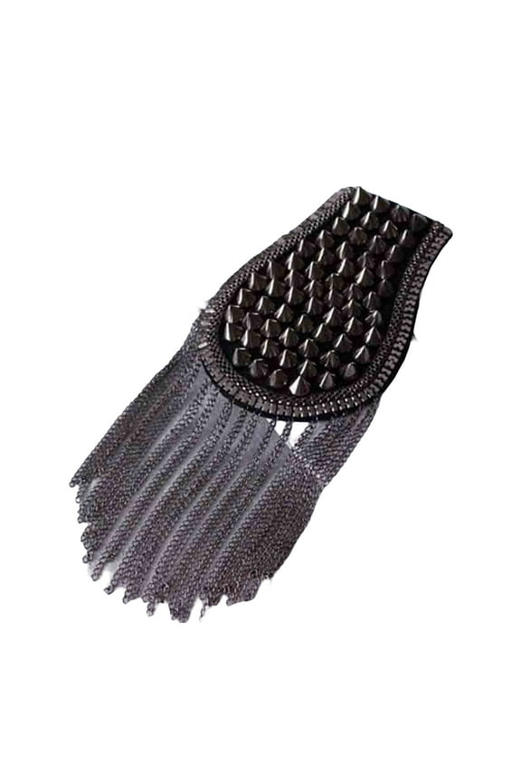 Shoulder Epaulet Handmade Sturdy Charming Wear-resistant DIY Alloy Suit Clothes Tassel Epaulet Men Accessories