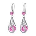 thumbnail image 1 of HUANLEDASH Silver Teardrop Earrings for Women Cubic Zirconia Drop Dangle Earrings Wedding Jewelry Accessory for Brides, 1 of 1