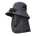 thumbnail image 1 of HUANLEDASH Solar Fan Hat Outdoor Wide Brim Sun Hat with Solar Powered Fan Summer UV Protection Bucket Hat with Face Guard for Golf Hiking Fishing, 1 of 1