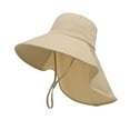 thumbnail image 1 of HUANLEDASH Sun Hat for Men Women Wide Brim UV Protection Bucket Hats with Neck Flap Summer Fishing Hat for Hiking Travel And Outdoors, 1 of 1