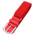 thumbnail image 1 of HUANLEDASH Teenager Elastic Baseball Softball Belt Adjustable Length Alloy Buckle Belt Solid Color Imitation Leather Belt, 1 of 1