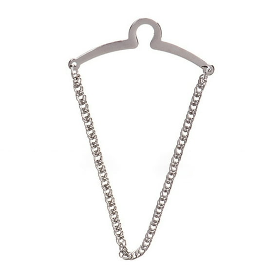 HUANLEDASH Tie Pin All Match Anti-rust Prevent Sagging Polished Non-oxidizing Fixing Tightly Men Tie Chain Tack Clip Locking Pin Dress Accessories