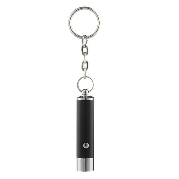 HUANLEDASH UV Flashlight Keychain Mini Battery Operated Portable Multifunctional Anti-fake Money Detection Metal Black Lamp Torch Key Ring Backpack Supplies
