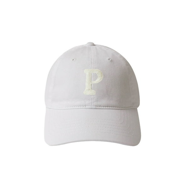 HUANLEDASH Unisex Embroidery P Letter Print Extended Brim Adjustable Baseball Hat Sunscreen Visor Sun Hat Fashion Accessories