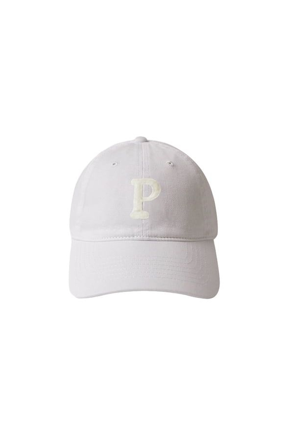 Unisex Embroidery P Letter Print Extended Brim Adjustable Baseball Hat Sunscreen Visor Sun Hat Fashion Accessories