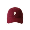thumbnail image 1 of HUANLEDASH Unisex Embroidery P Letter Print Extended Brim Adjustable Baseball Hat Sunscreen Visor Sun Hat Fashion Accessories, 1 of 1