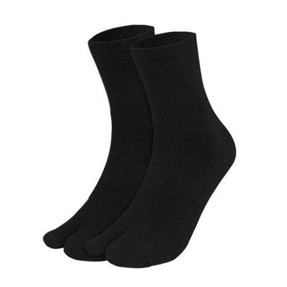 HUANLEDASH Unisex Socks Split Toe Solid Color Soft Breathable Mid-tube Non Slip Anti-skid Particle Bottom Pilates Yoga Workout Sticky Crew Socks Slipper Socks